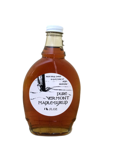 Pure Vermont Maple Syrup - Glass 12oz